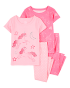 Baby 4-Piece Unicorn Cotton Pyjamas, image 1 of 4 slides