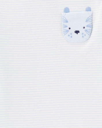 Baby 4-Pack Animal Pocket Bodysuits , 