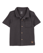 Toddler Textured Button-Down Jacquard Shirt, image 1 of 3 slides