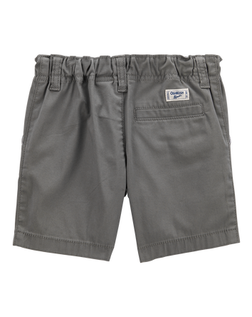 Toddler Gray Flat-Front Shorts, 