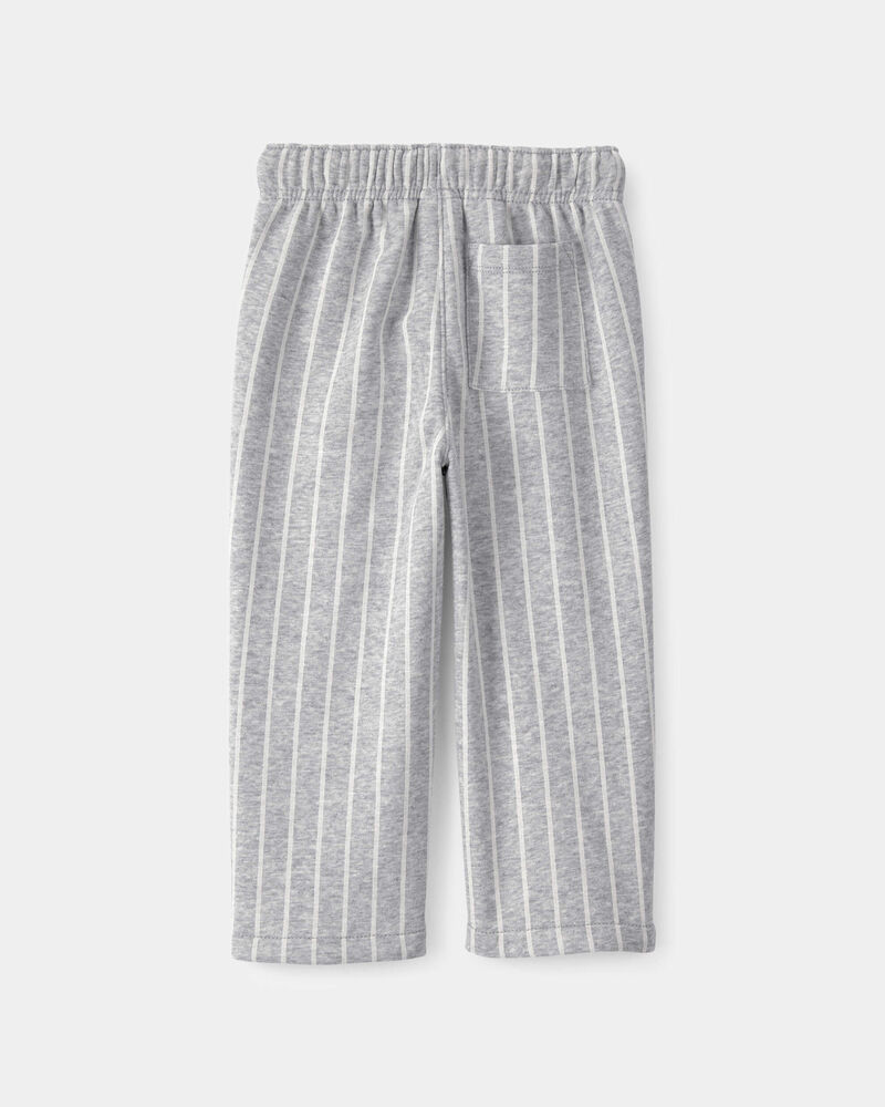 Tout-petit - Pantalons en jersey fran&ccedil;ais ray&eacute;s - Gris/Blanc, image 2 sur 3 diapositives