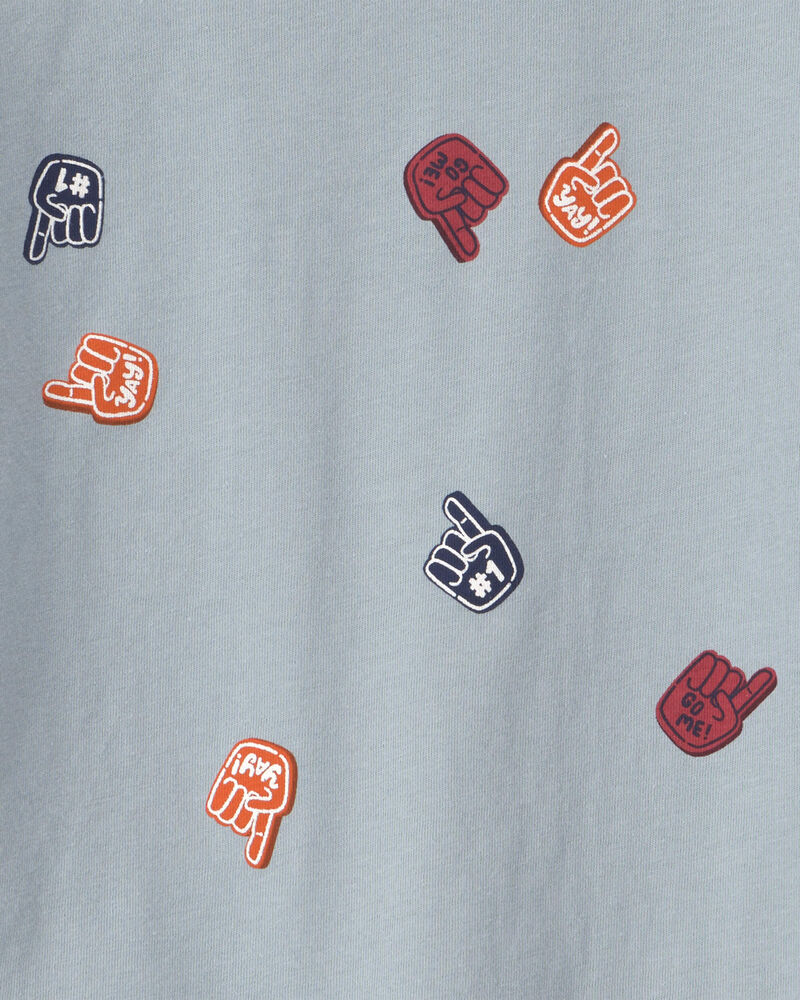 Toddler Boy Foam Finger Long-Sleeve Top - Blue, image 2 of 3 slides