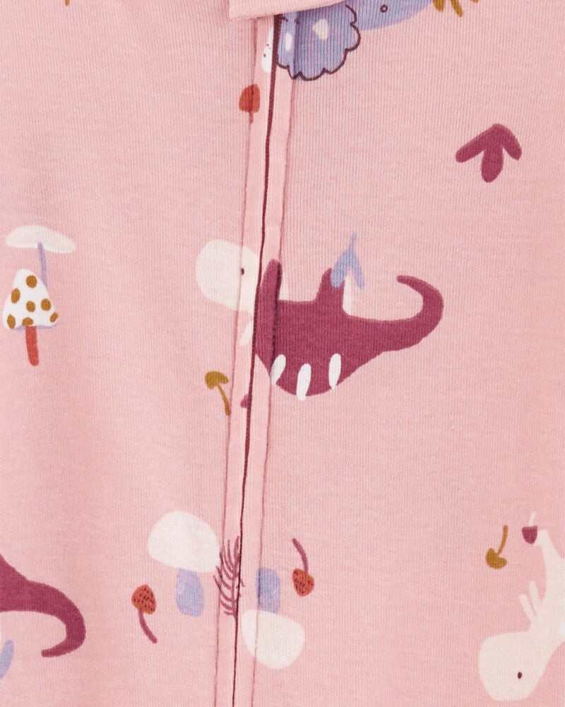 Toddler 1-Piece Dinosaur 100% Snug Fit Cotton Footless Pyjamas, image 2 of 4 slides
