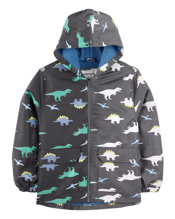 Kid Color Changing Dinosaur Rain Jacket, 