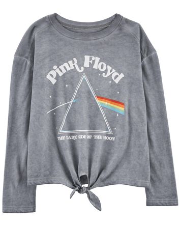 T-shirt noué devant à imprimé de Pink Floyd , 