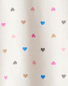 Toddler Girl Heart Print Long-Sleeve Top - Cream, image 2 of 3 slides