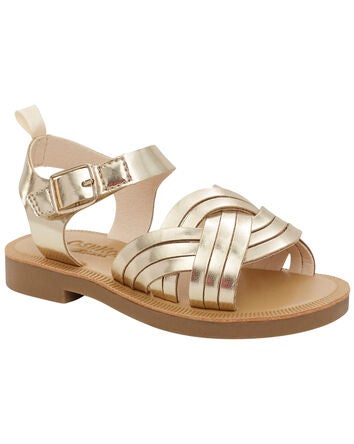 Toddler Metallic Sandals, 