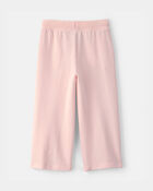 Tout-petit fille - Pantalon en jersey bouclette &agrave; cordon de serrage - Rose, image 2 sur 3 diapositives