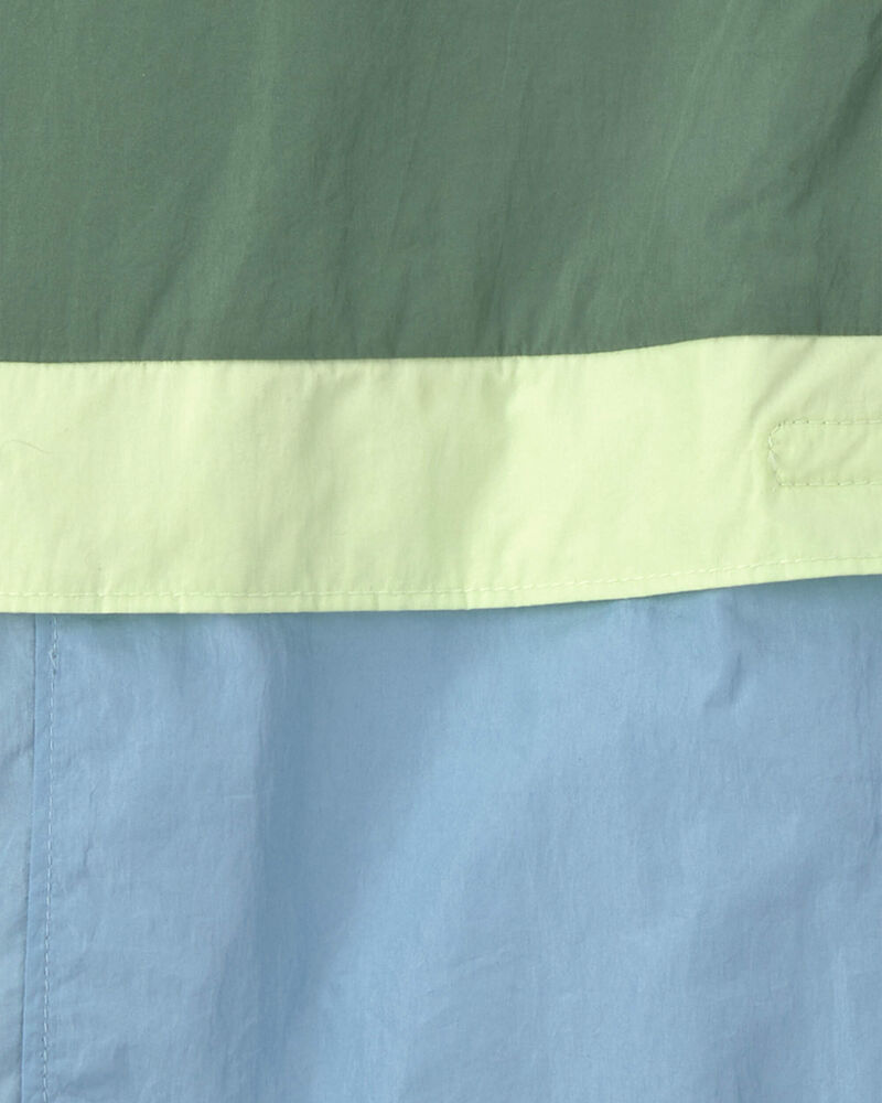 Gar&ccedil;ons - Blouson l&eacute;ger aux couleurs contrast&eacute;es - Vert/Bleu, image 2 sur 2 diapositives