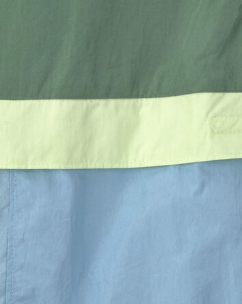Boys colourblock Lightweight Jacket - Green/Blue, 