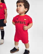 B&eacute;b&eacute; - Barboteuse de soccer Umbro de l&rsquo;Espagne - Rouge, image 2 sur 6 diapositives