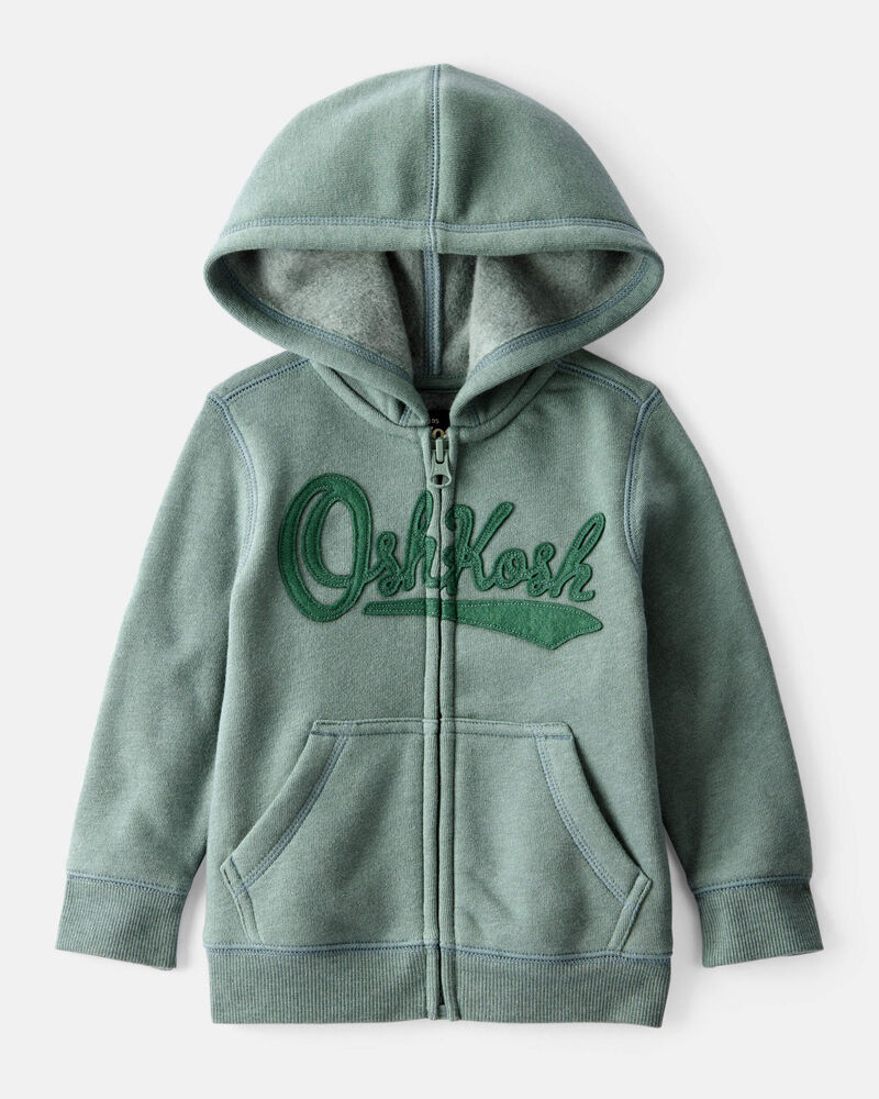 Bébé garçon - Blouson à logo OshKosh à fermeture à glissière - Vert, image 1 sur 4 diapositives