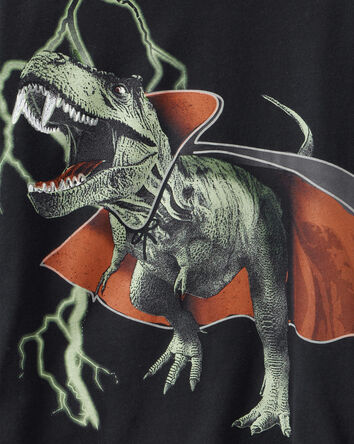 Kid Vampire Dinosaur Long-Sleeve Graphic Tee, 