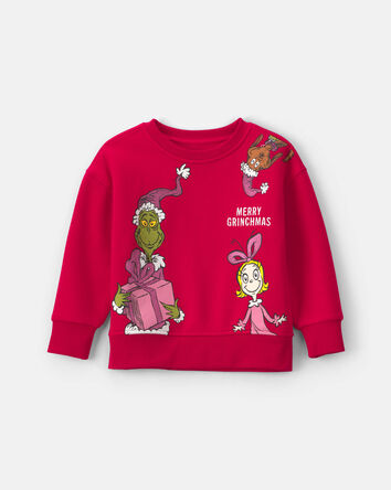 Chandail en molleton de No&euml;l Le Grincheux de Dr. Seuss &ndash; Rouge, 