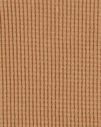 Kid Solid Thermal Long-Sleeve Shirt - Tan, 