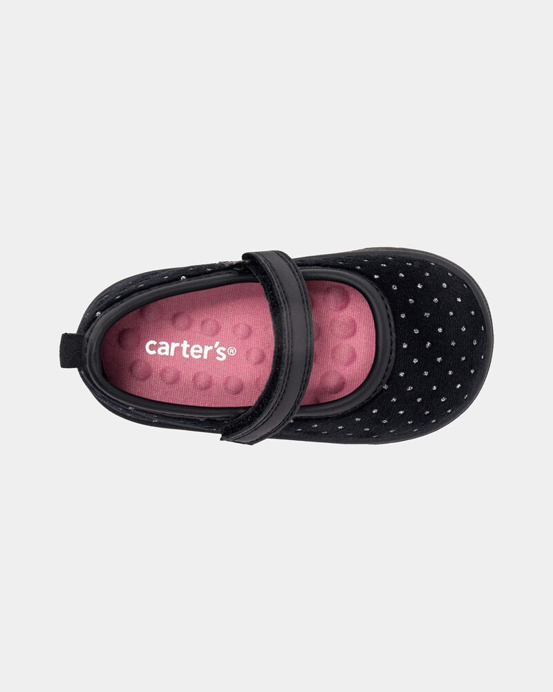 Baby Girl Every Step&reg; First Walker Dress Shoes - Black, image 4 of 6 slides