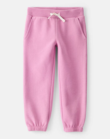 Toddler Girl Cotton Joggers - Purple, 