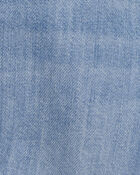 Bébé Salopette courte en denim : à rayures hickory et bretelles, image 3 sur 5 diapositives