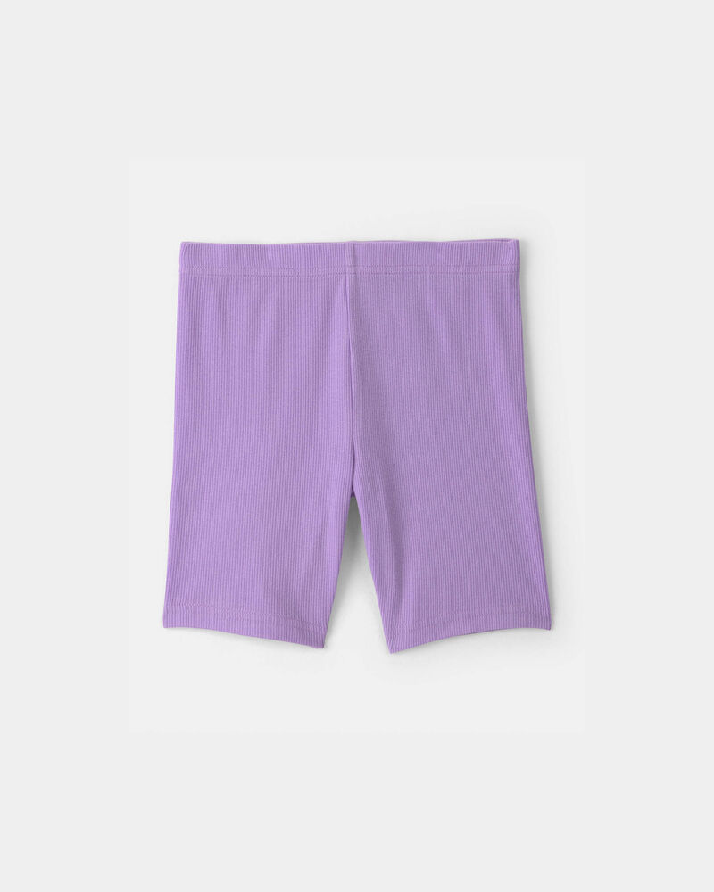 Girls Bike Shorts - Purple, image 2 of 4 slides