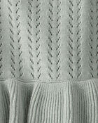 Baby Girl Organic Cotton Bubble in Green, image 3 of 4 slides