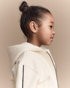 Toddler Girl Zip-Up Hoodie - Cream, image 3 of 7 slides