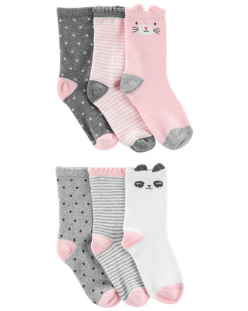 6-Pack Critter Socks, 