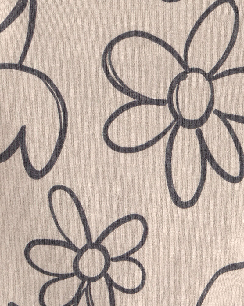 Tout-petit fille - Short de cycliste, fleurs et coccinelles - Brun, image 3 sur 3 diapositives