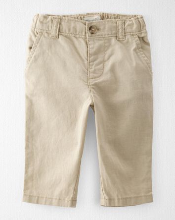Baby Linen Pants Made with Organic Cotton, 