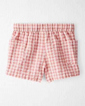Toddler Gingham Shorts Made With Organic Cotton, 