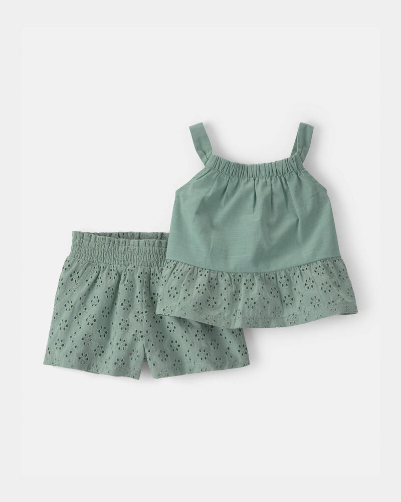 Baby Girl 2-Piece Tank Top & Short Set, image 1 of 4 slides