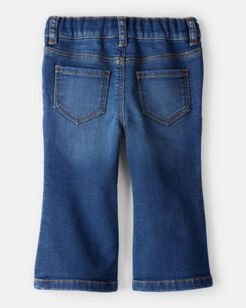 Baby Girl Star Denim Flare Jeans - Blue, 