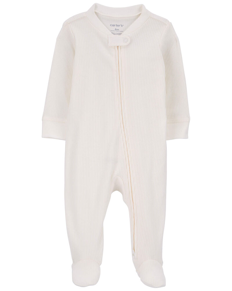 Baby 3-Pack Thermal Textured Sleep & Play Pajamas, image 6 of 7 slides