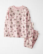 Toddler Organic Cotton Pyjamas Set in Pink, image 1 of 4 slides