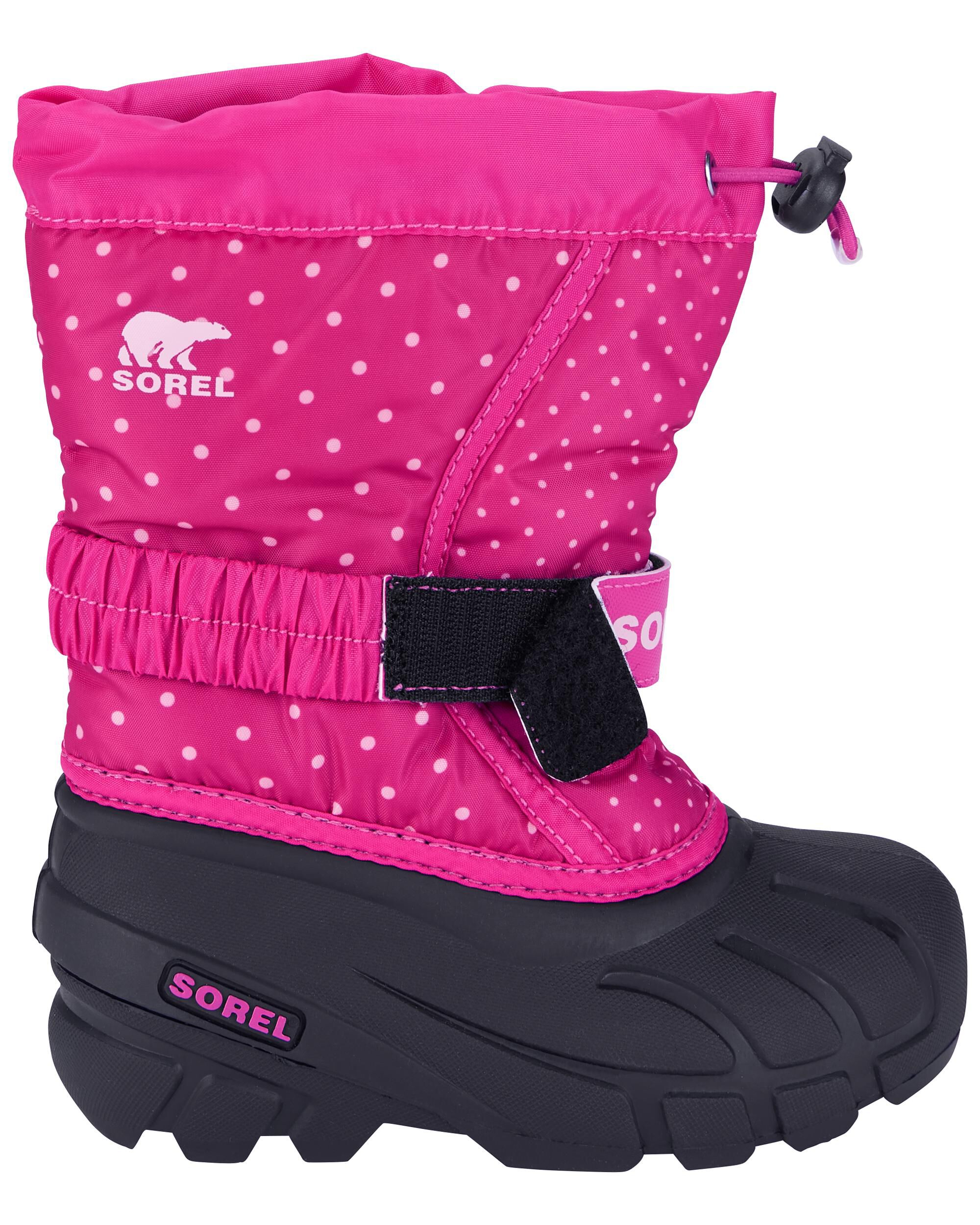 Pink Polka Dot Kid SOREL Flurry Snow Boot Carter s Oshkosh Canada