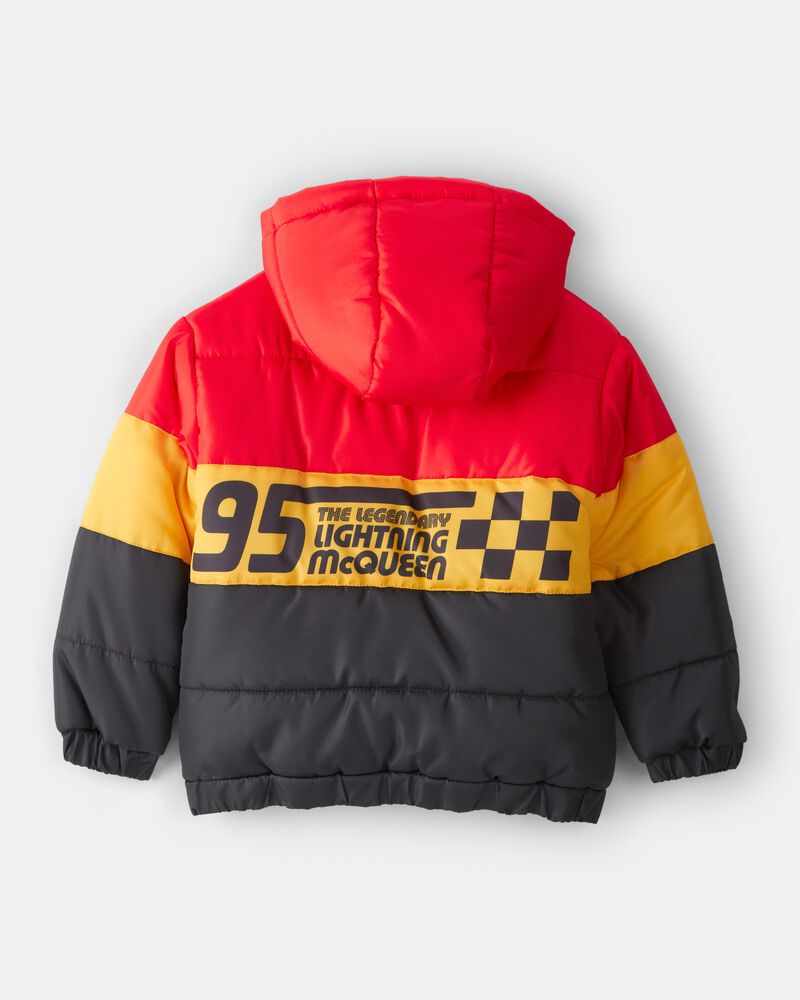 Toddler Boy &copy;Lightning McQueen Heavyweight Winter Jacket - Red/Blue, image 2 of 3 slides