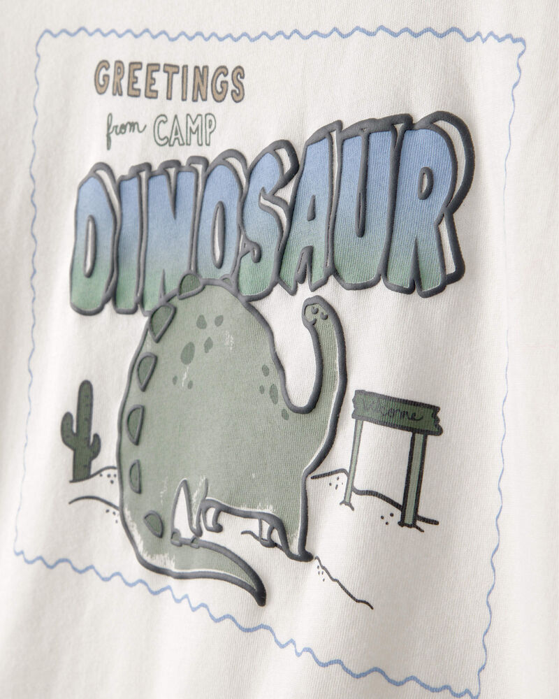 Tout-petit gar&ccedil;on - T-shirt &agrave; manches longues, dinosaures - Ivoire, image 2 sur 3 diapositives