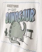 Tout-petit gar&ccedil;on - T-shirt &agrave; manches longues, dinosaures - Ivoire, image 2 sur 3 diapositives
