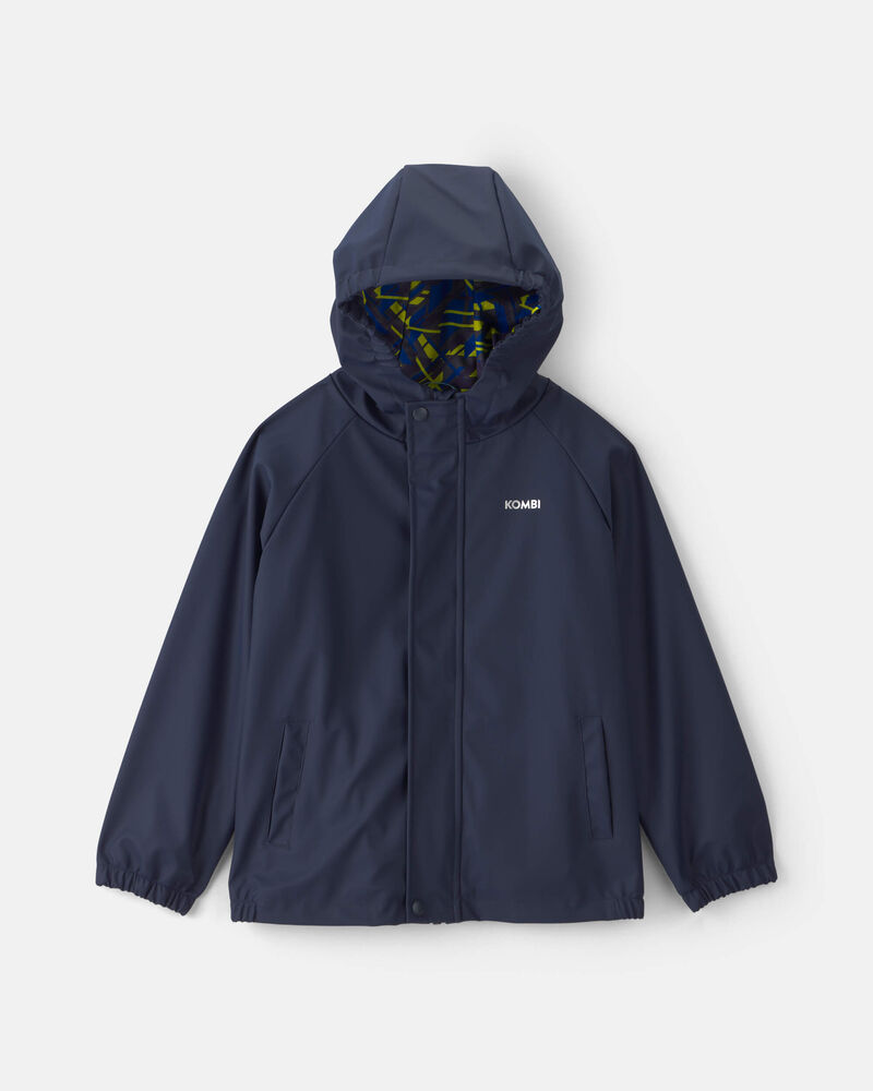 Kids Kombi London Rain Jacket - Navy Print, image 1 of 4 slides