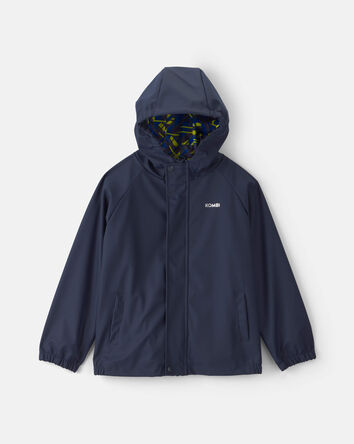 Kids Kombi London Rain Jacket - Navy Print, 