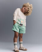 Toddler Mind Character Long-Sleeve Relaxed Graphic Tee - Cream, image 3 of 6 slides