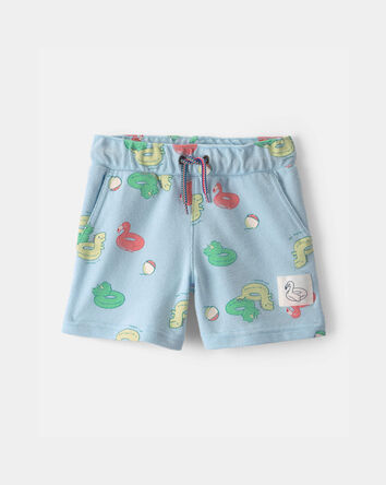 Tout-petit gar&ccedil;on - Short &agrave; enfiler &agrave; motif de flotteurs de piscine - Bleu, 