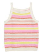 Girls Striped Sweater Knit Tank, image 1 of 3 slides