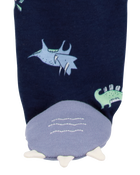 Baby Dinosaur 2-Way Zip Cotton Sleeper, image 3 of 5 slides