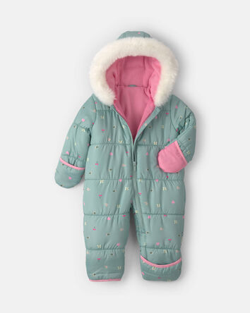 Baby Girl Novelty Pramsuit- Green
, 