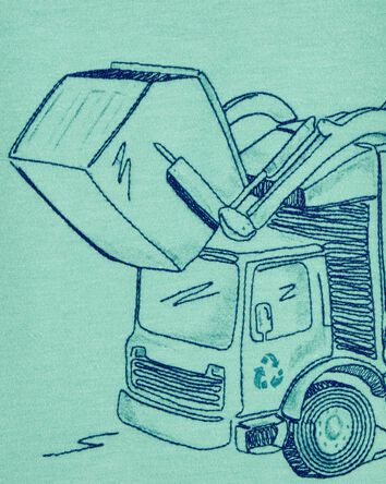 Toddler Construction Short-Sleeve Graphic Tee - Green, 