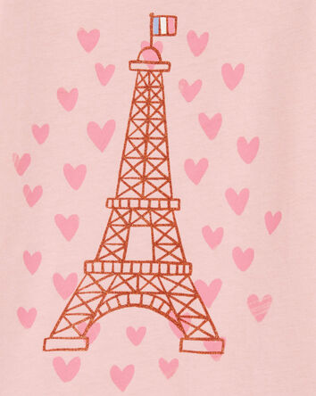 T-shirt à imprimé de la Tour Eiffel, 