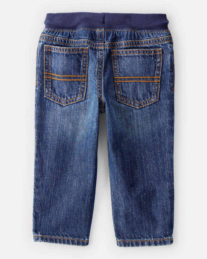 Baby Pull-On Denim Pants, image 2 of 4 slides