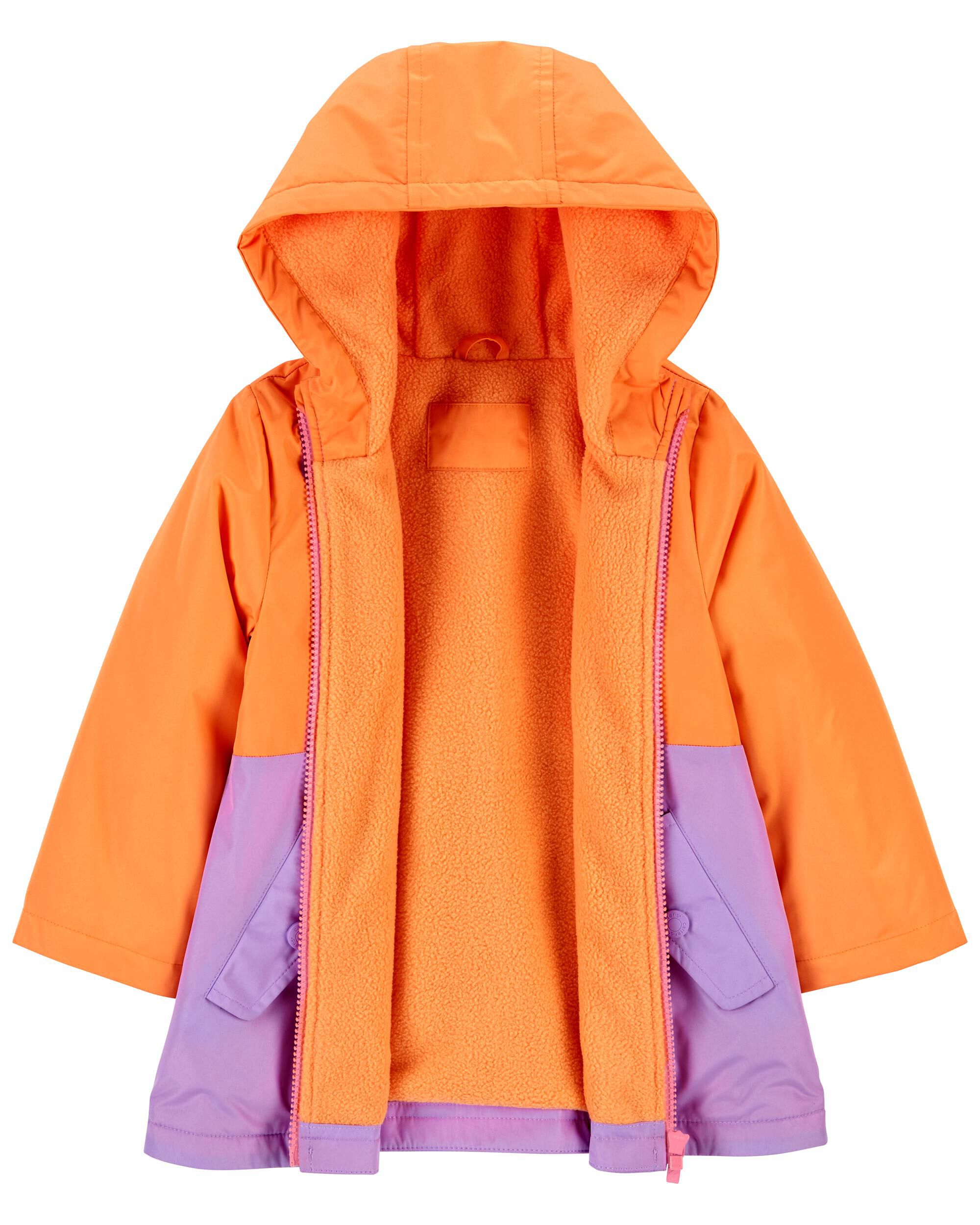 Multi Baby Fleece Lined Colourblock Rain Jacket Carter s Oshkosh Canada