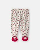 B&eacute;b&eacute; fille - Ensemble 3 pi&egrave;ces &agrave; couronne de No&euml;l &laquo;Merry Little One&raquo; &ndash; Rouge/Cr&egrave;me, image 2 sur 6 diapositives