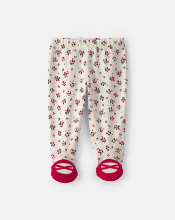 B&eacute;b&eacute; fille - Ensemble 3 pi&egrave;ces &agrave; couronne de No&euml;l &laquo;Merry Little One&raquo; &ndash; Rouge/Cr&egrave;me, 